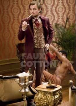 Django Unchained Leonardo Dicaprio Maroon Coat